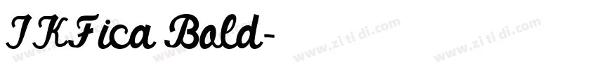IKFica Bold字体转换